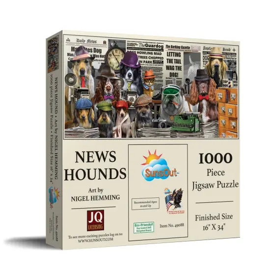 Sunsout NewsHounds 1000 pc Jigsaw Puzzle 49088 {3}