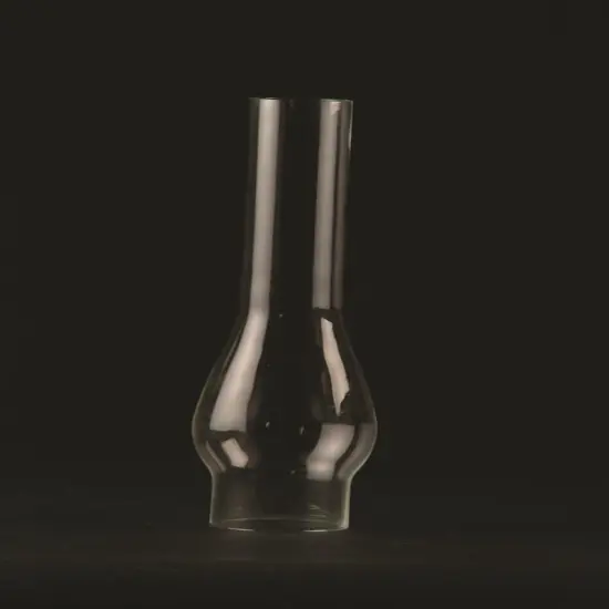 Clear Glass Rayo Lamp Chimney, Replacement Hurricane Globe Measures 2 5/8 Inch Diameter Base x 12 Inches High for Oil or Kerosene Lanterns {1}