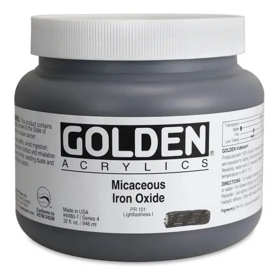 Golden Special Iridescent Acrylics - Micaceous Iron Oxide, 32 oz {1}