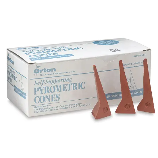 Orton Self-Supporting Cones, Cone 04 - Box of 25 {1}