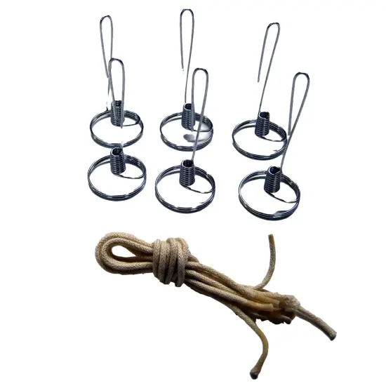 Merry Corliss Small Olive Oil Steel Elements with Wicks for Votive Jars Pack of 6 {1}