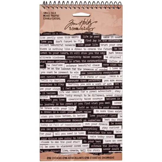 Idea-Ology Spiral Bound Sticker Book 4.5"X8.5"-Small Talk {1}
