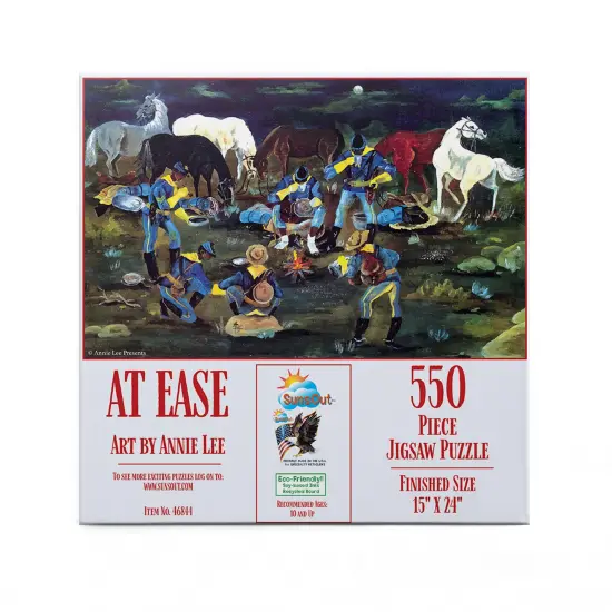 Sunsout At Ease Buffalo Soldiers 550 pc Jigsaw Puzzle 46844 {4}