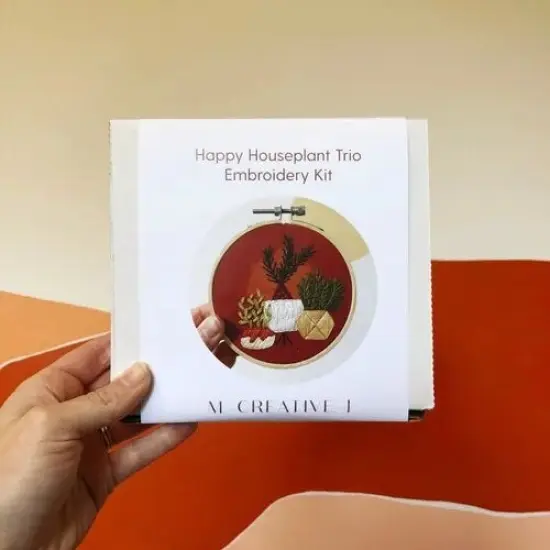 MCreativeJ Happy Houseplant Trio - Intermediate Embroidery Kit {5}