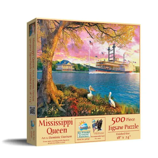 Sunsout Mississippi Queen 500 pc Jigsaw Puzzle 50030 {3}
