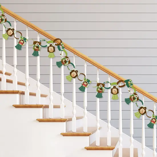 Big Dot of Happiness Forest Hedgehogs - 90Links & 30 Paper Tassels Decoration Kit - Woodland Birthday Party or Baby Shower Paper Chains Garland 21' {3}