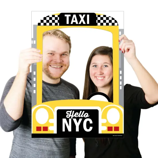 Big Dot of Happiness NYC Cityscape - New York City Party Selfie Photo Booth Picture Frame and Props - Printed on Sturdy Material {4}