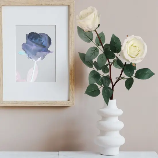 30" Exquisite Silk Rose Bud - Upgrade Your Home Decor with Elegance {3}