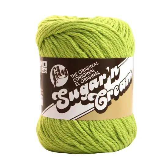 Lily Sugar'N Cream Hot Green Yarn - 6 Pack of 71g/2.5oz - Cotton - 4 Medium (Worsted) - 120 Yards - Knitting/Crochet {2}