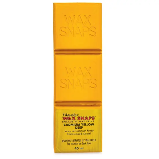 Enkaustikos Wax Snaps Encaustic Paints - Cadmium Yellow Deep, 40 ml cake {1}