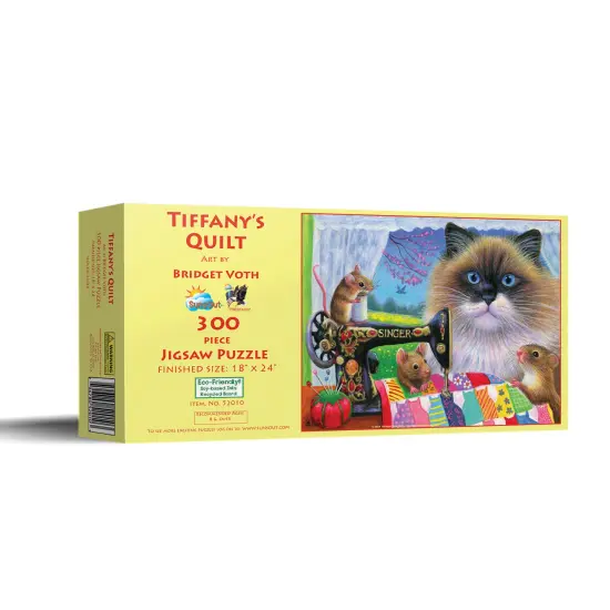 Sunsout Tiffany's Quilt 300 pc Jigsaw Puzzle 52010 {3}