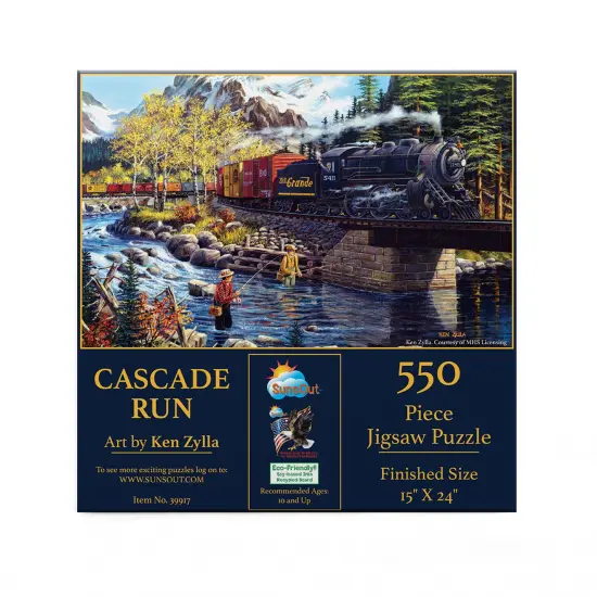 Sunsout Cascade Run 550 pc Jigsaw Puzzle 39917 {4}