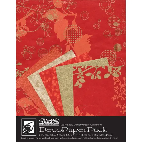 Black Ink Deco Paper Pack {2}