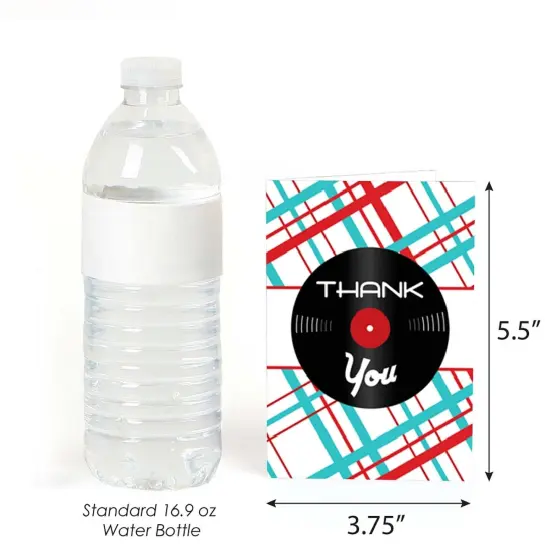 Big Dot of Happiness 50's Sock Hop - 1950s Rock N Roll Party Thank You Cards (8 count) {4}