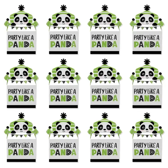 Big Dot of Happiness Party Like a Panda Bear - Treat Box Party Favors - Baby Shower or Birthday Party Goodie Gable Boxes - Set of 12 {6}
