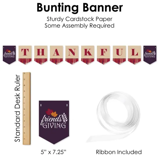 Big Dot of Happiness Friends Thanksgiving Feast - Friendsgiving Supplies Decoration Kit - Decor Galore Party Pack - 51 Pieces {7}