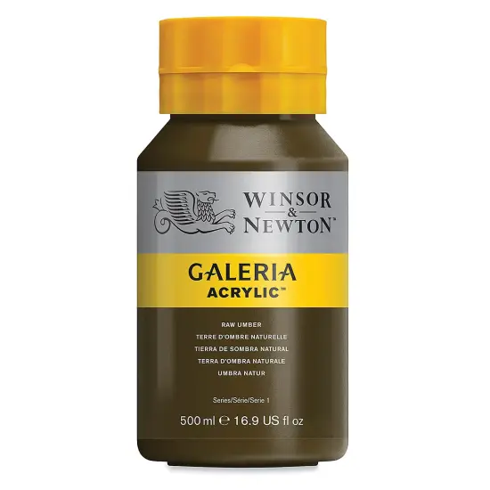 Winsor & Newton Galeria Flow Acrylics - Raw Umber, 500 ml tube {2}