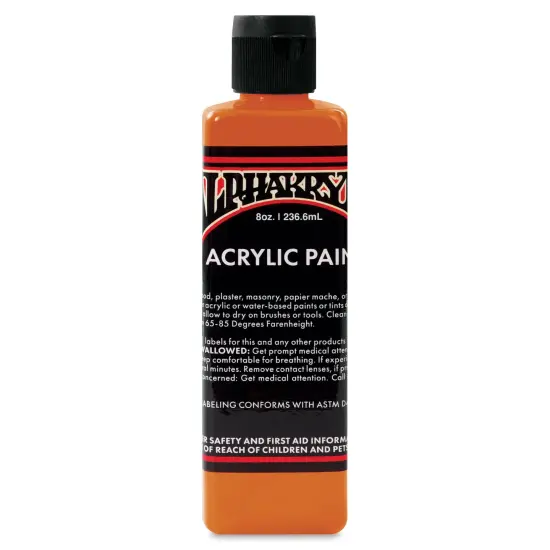 Alpha6 Alphakrylic Acrylic Paint - Dark Orange, 8 oz {1}