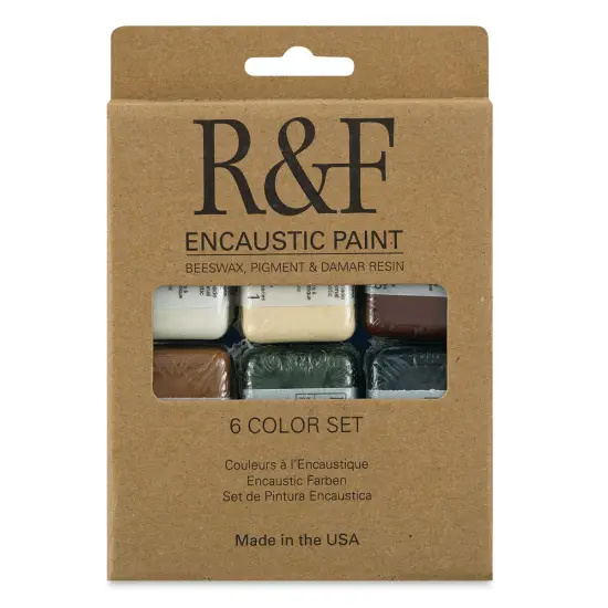 R&F Encaustic Paint - Set of 6, Earth Tones, 40 ml {1}