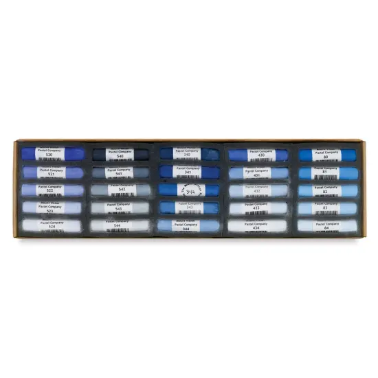 Mount Vision Soft Pastel Set - Blue, Set of 25 {1}