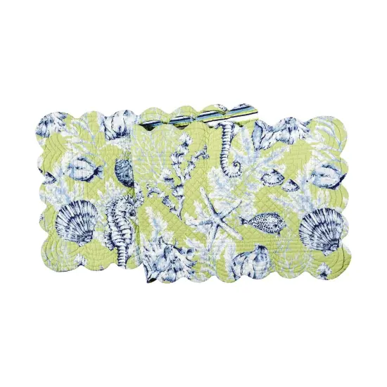 Fenwick Isle Quilted Table Runner {1}