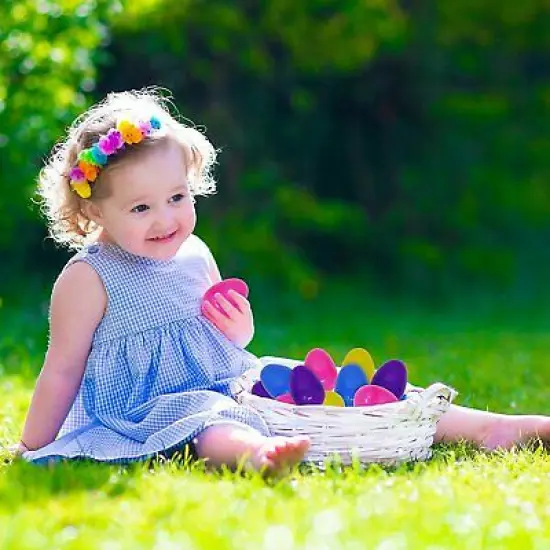 Big Mo's Toys Easter Eggs - Prefilled Pastel Colored Plastic Easter Eggs with Toys Inside - 48 Pack {4}