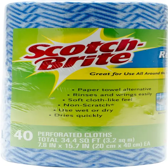 Scotch-Brite Reusable Wipes-40 Sheets/Pkg {1}