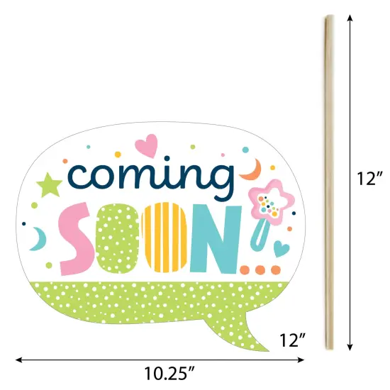 Big Dot of Happiness Colorful Baby Shower - Gender Neutral Party Photo Booth Props Kit - 20 Count {7}