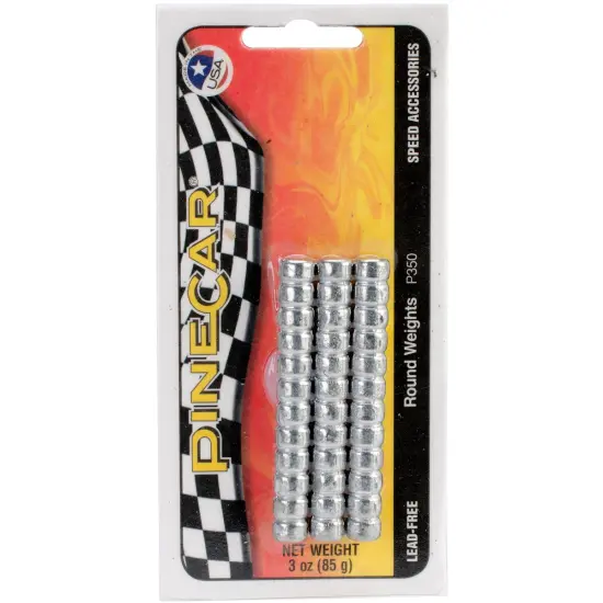 Pine Car Derby Weights 1oz-Round {1}