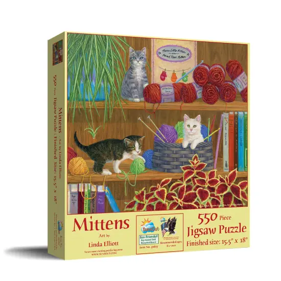 Sunsout Mittens 550 pc Jigsaw Puzzle 31607 {3}