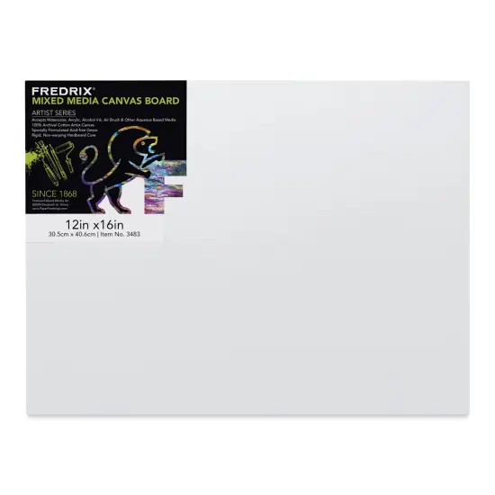 Fredrix Mixed Media Canvas Boards - 12" x 16", 1/8" {1}