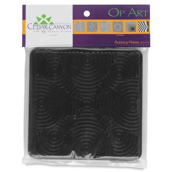Cedar Canyon Rubbing Plates - Set of 6, Op Art {1}
