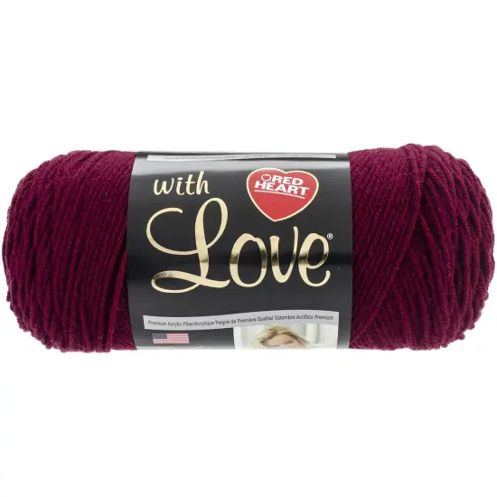 Multipack of 6 - Red Heart With Love Yarn-Merlot {2}