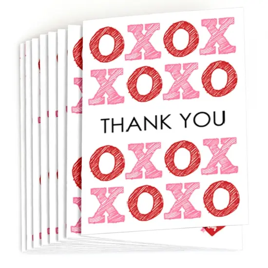 Big Dot of Happiness Conversation Hearts - Valentine's Day Party Thank You Cards (8 count) {3}