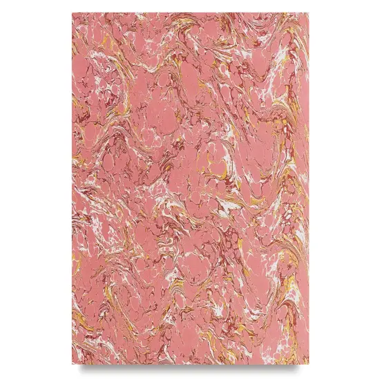 Books by Hand Marbled Paper - 12" x 19", Pink {2}