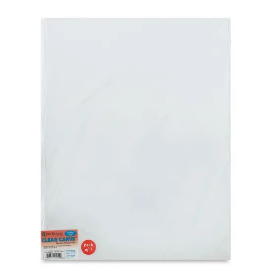 Richeson Clear Carve Etching Plates - 12" x 16", Pkg of 3 {2}