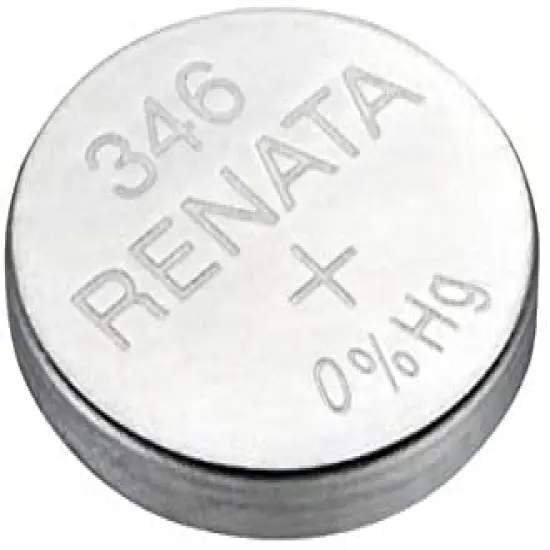 Renata Single Watch Battery Swiss Made Renata 346 or SR 712 SW 1.55V (1 Battery, 346 or SR 712 SW) {1}