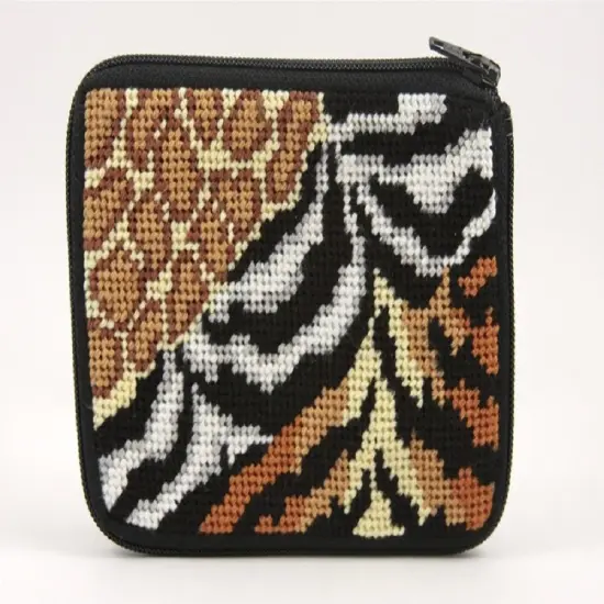 Alice Peterson Company Animal Skins Coin Purse Needlepoint Kit Multicolor {1}