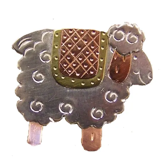 Puffin & Company Needle Nanny/Brooch - Country Sheep Multicolor {1}