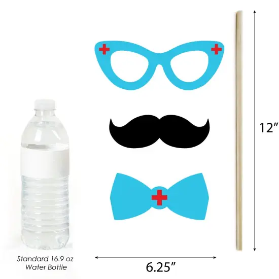 Big Dot of Happiness Nurse Graduation - Medical Nursing Graduation Photo Booth Props Kit - 20 Count {6}