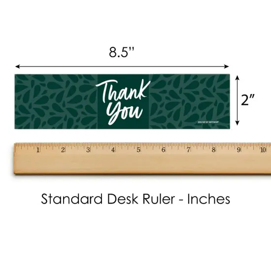 Big Dot of Happiness Emerald Elegantly Simple - Guest Party Favors Water Bottle Sticker Labels - Set of 20 {6}