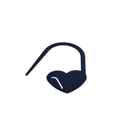 Tulip Stitch Markers 7/Pkg-Heart/Navy {1}