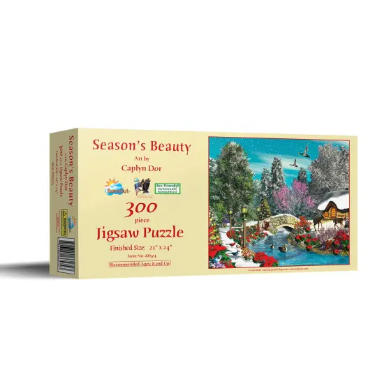 Sunsout Season's Beauty 300 pc Christmas Jigsaw Puzzle 66574 {3}