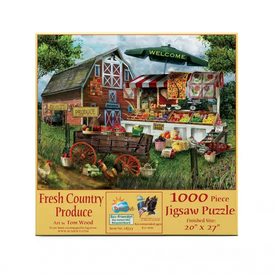 Sunsout Fresh Country Produce 1000 pc Jigsaw Puzzle 28773 {4}