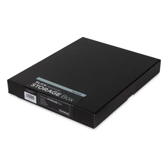 Blick Archival Storage Box - 11" x 14" x 2", Black {1}