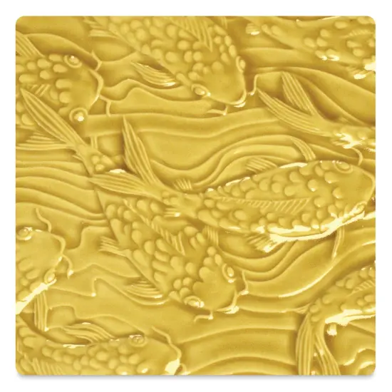 Amaco Liquid Gloss Glaze - Pint, Dark Yellow, Translucent {1}