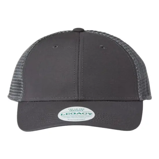 LEGACY&reg; Lo Pro Snapback Trucker Cap Heather Grey/ Black {7}