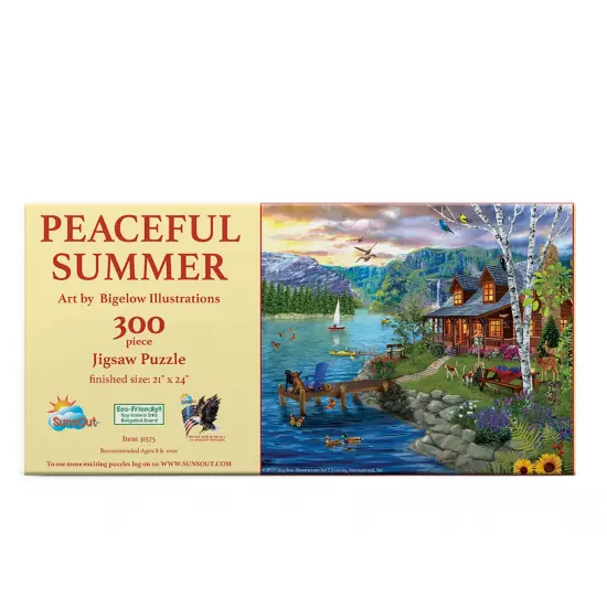 Sunsout Peaceful Summer 300 pc Jigsaw Puzzle 31575 {4}