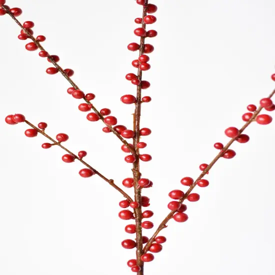 Faux Outdoor Red Berry Stem ( Available in 2 sizes) {1}