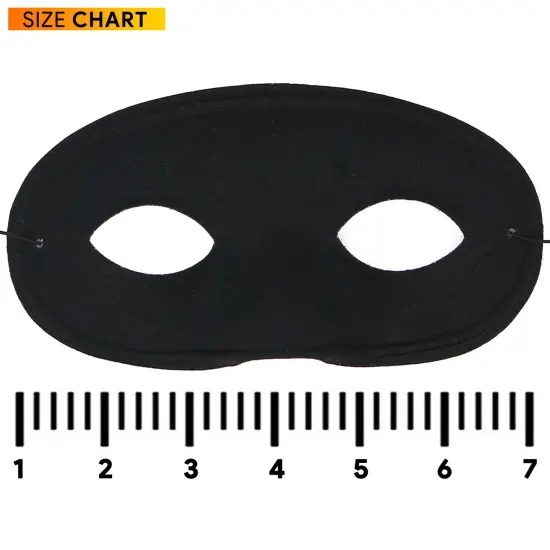 Black Superhero Eye Accessories - Mysterious Black Half Masks Masquerade Accessory for Adults and Kids {3}